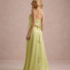 VESTIDO DE FESTA T.Q.C CORSET COM FAIXA LAÇO IVANA - AMARELO
