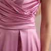 VESTIDO DE FESTA ÂNGELA CREPE ACETINADO - ROSA