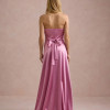 VESTIDO DE FESTA ÂNGELA CREPE ACETINADO - ROSA