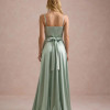 VESTIDO DE FESTA ÂNGELA CREPE ACETINADO - VERDE MENTA