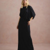 VESTIDO DE FESTA FILIPINAS JERSEY - PRETO