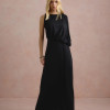 VESTIDO DE FESTA FILIPINAS JERSEY - PRETO
