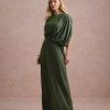 VESTIDO DE FESTA FILIPINAS JERSEY - VERDE OLIVA