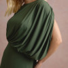 VESTIDO DE FESTA FILIPINAS JERSEY - VERDE OLIVA