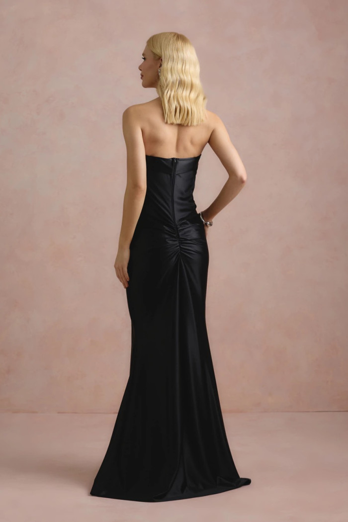 VESTIDO DE FESTA CAPA REMOVÍVEL RAVELLO - PRETO