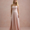 VESTIDO DE FESTA BRENDA T.Q.C LONGO FENDA - ROSA
