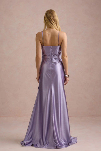 VESTIDO DE FESTA ELLEN CREPE PRADA - LILÁS