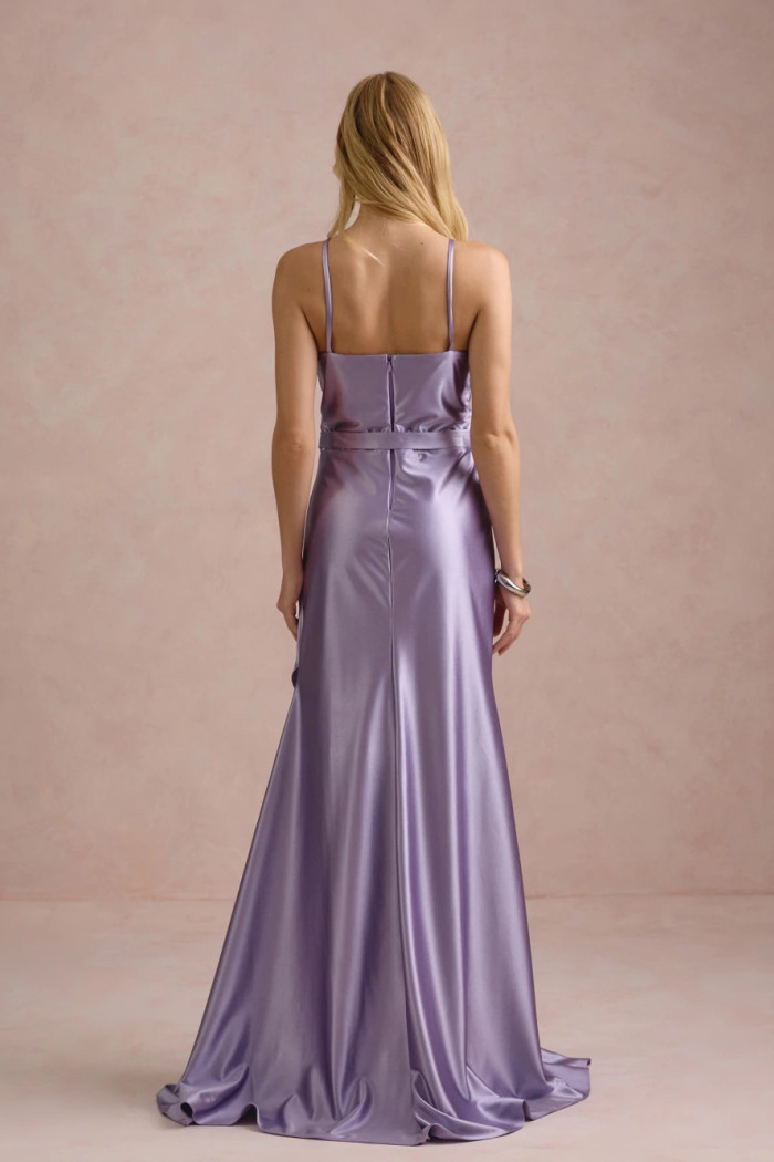 VESTIDO DE FESTA ELLEN CREPE PRADA - LILÁS