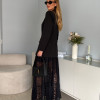 BLAZER CATHERINE BOTÃO PÉROLAS FINESSE - PRETO