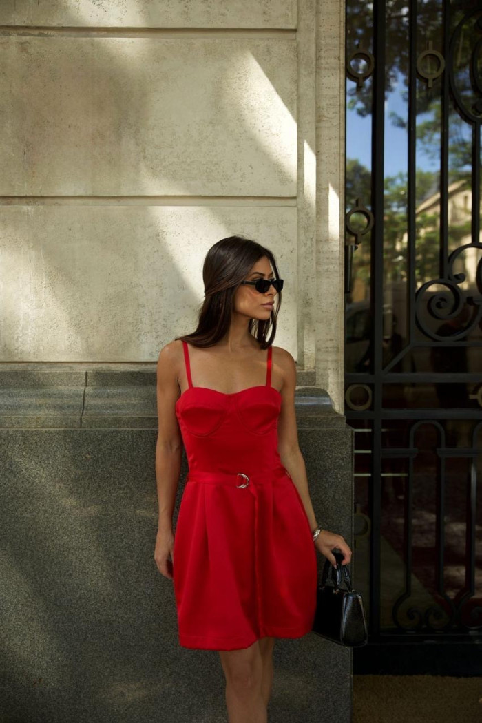 VESTIDO CURTO CORSET CELEBRATION - VERMELHO