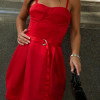 VESTIDO CURTO CORSET CELEBRATION - VERMELHO