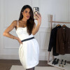 VESTIDO CURTO CORSET CELEBRATION - OFF WHITE