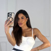 VESTIDO CURTO CORSET CELEBRATION - OFF WHITE