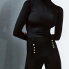 CALÇA MONTARIA BOTÕES - PRETO