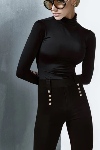 CALÇA MONTARIA BOTÕES - PRETO