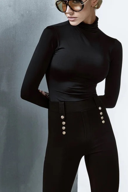 CALÇA MONTARIA BOTÕES - PRETO