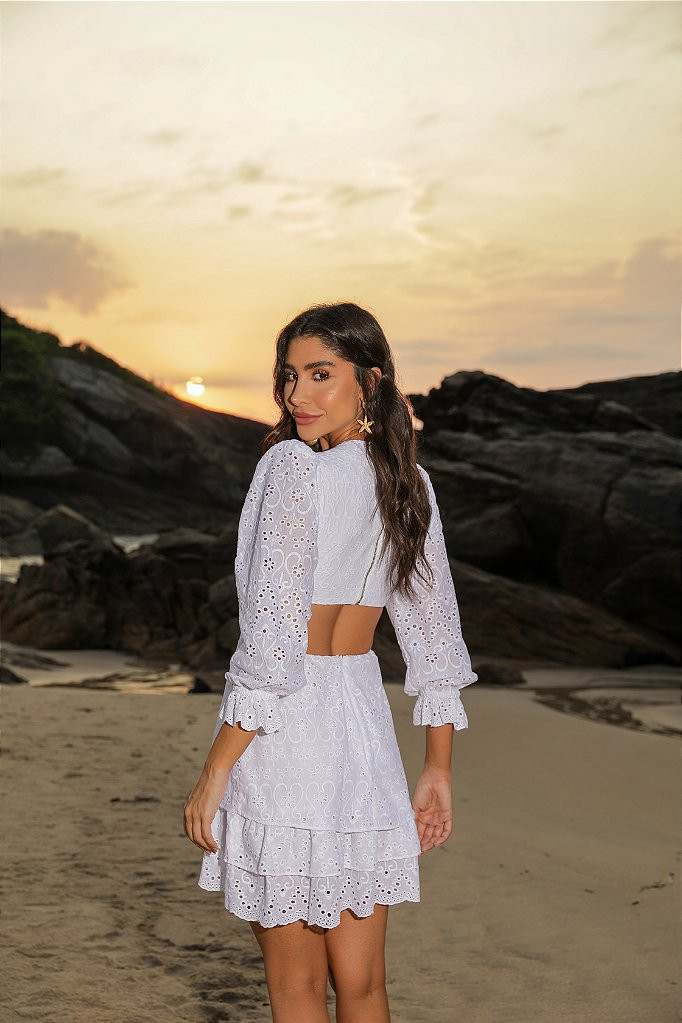 VESTIDO OHANA CURTO LAISE - OFF WHITE