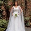 VESTIDO GABRIELLE TULE BORDADO NOIVINHAS - BRANCO