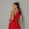 SAIA FRANZIDA TIRAS LATERAIS - VERMELHO