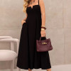 VESTIDO CAROL DECOTE V COM ALÇAS - PRETO