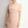 VESTIDO ALDA CURTO MANGA - BEGE