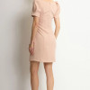 VESTIDO ALDA CURTO MANGA - BEGE