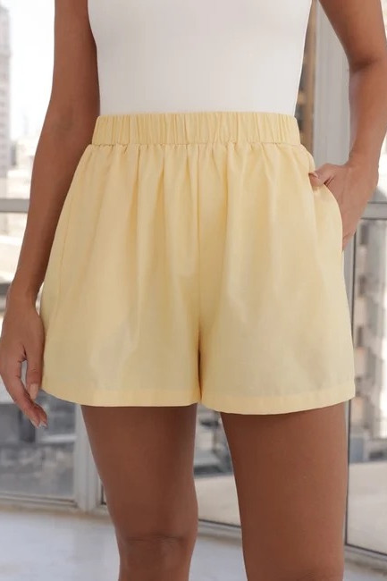 CONJUNTO PIETRA CAMISA E SHORT ALFAITARIA - CAMOMILA