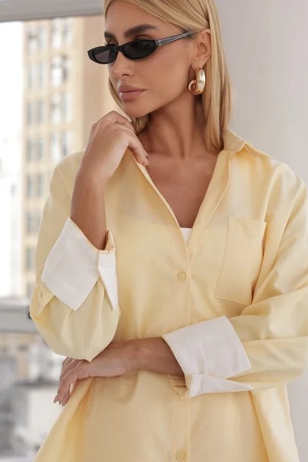 CONJUNTO PIETRA CAMISA E SHORT ALFAITARIA - CAMOMILA