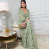 VESTIDO ESTAMPADO ARIANE MANGA LONGA - VERDE MENTA