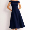 VESTIDO DARA MIDI - AZUL MARINHO