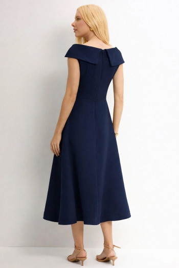 VESTIDO DARA MIDI - AZUL MARINHO