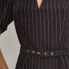 VESTIDO GEORGIA RISCA DE GIZ - PRETO