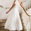 VESTIDO GLÁUCIA UM OMBRO COM LAÇO - OFF WHITE