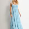 VESTIDO MAISA LONGO CHIFFON - AZUL