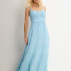 VESTIDO MAISA LONGO CHIFFON - AZUL