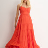 VESTIDO MAISA LONGO CHIFFON - LARANJA