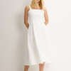 VESTIDO TEODORA COM ALÇA E BOLSOS - OFF WHITE