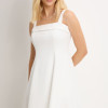 VESTIDO TEODORA COM ALÇA E BOLSOS - OFF WHITE