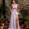 VESTIDO DE FESTA ELEGANCE GOLA CHOKER - LAVANDA