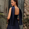 VESTIDO DE FESTA ELEGANCE GOLA CHOKER - AZUL MARINHO