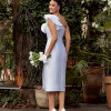 VESTIDO PATRICIA MIDI ZIBELINE UM OMBRO - OFF WHITE