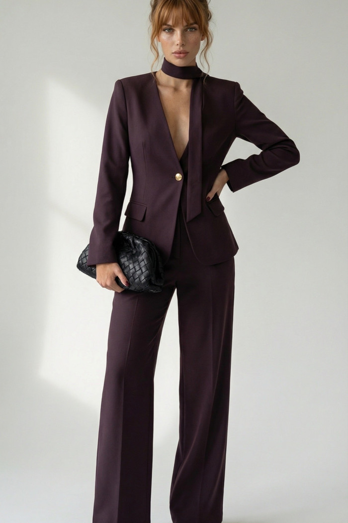 CONJUNTO ÁGATA ALFAIATARIA FINESSE - PRETO