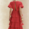 VESTIDO LU CAMADAS - VERMELHO