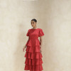 VESTIDO LU CAMADAS - VERMELHO