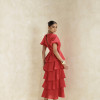 VESTIDO LU CAMADAS - VERMELHO