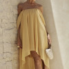 VESTIDO CURTO MULET CIGANINHA JORDANA - MOSTARDA
