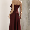 VESTIDO MIDI HELENA SAIA ASSIMÉTRICA - VINHO