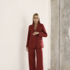CONJUNTO FILIPA BLAZER E CALÇA LINHO - MARSALA