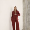 CONJUNTO FILIPA BLAZER E CALÇA LINHO - MARSALA