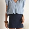 SHORT SAIA ALFAIATARIA GABY - AZUL MARINHO